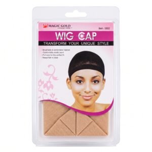 Bonnet pour perruque Wig Cap beige Magic Gold dans son sachet transparent