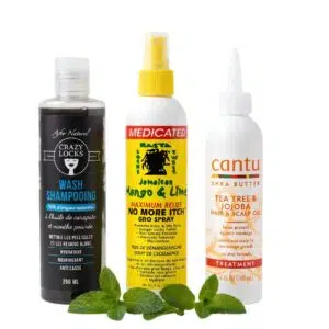 Pack apaisant cuir chevelu – Shampoing, Spray anti-démangeaisons & Huile