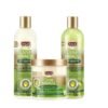 Pack lissage et coiffage Olive Miracle African Pride : shampoing 2 en 1, après-shampoing sans rinçage et crème revitalisante