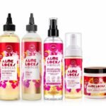 Pack routine Aloe Locks Hibiscus avec shampoing, brume, sérum, crème et mousse pour locks et tresses