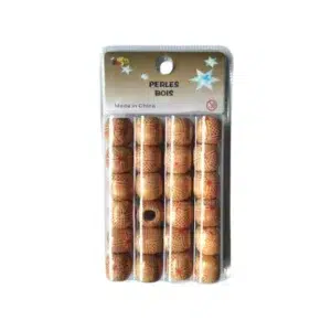 Perles en bois à motifs floraux pour nattes, tresses, dreadlocks, box braids et vanilles – Europeaccessoires
