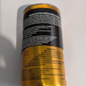 Dos de la boîte de poudre dépilatoire Magic Gold SoftSheen-Carson 127 g avec le mode d'emploi